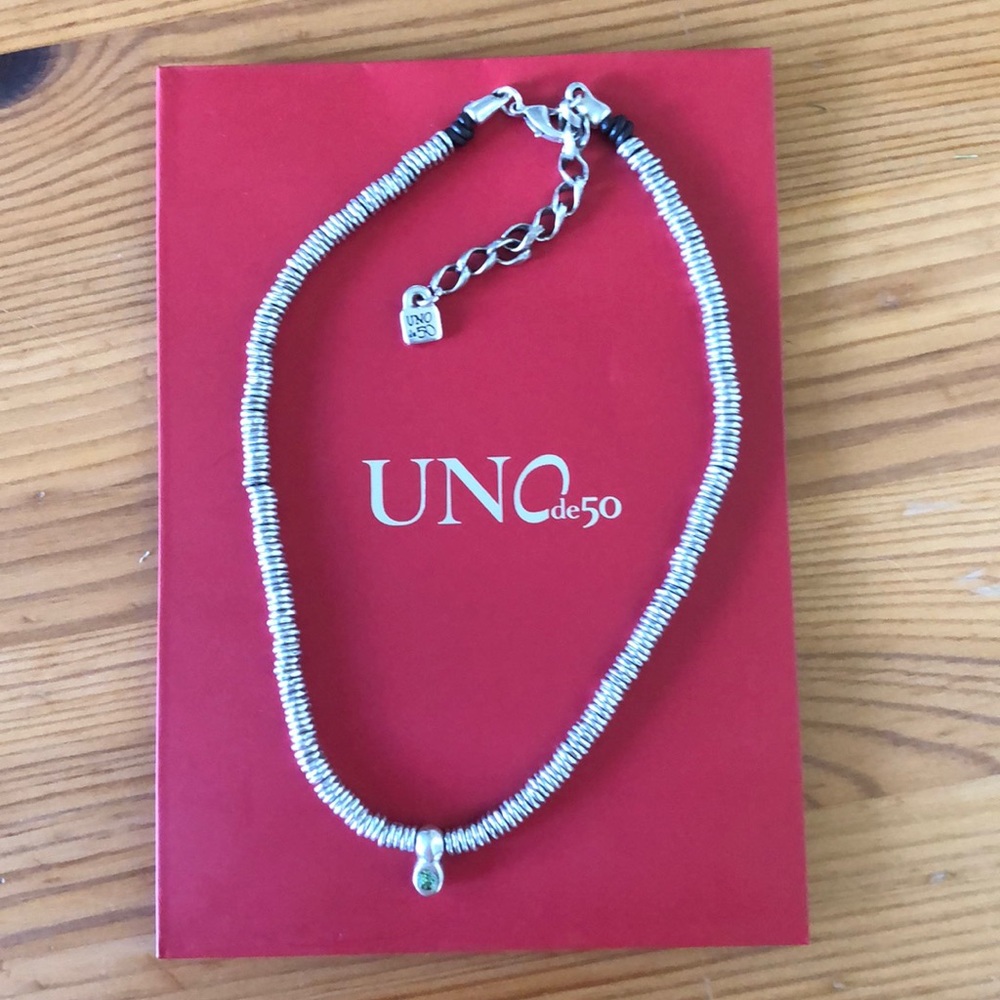 Uno de 50 silver plated necklace